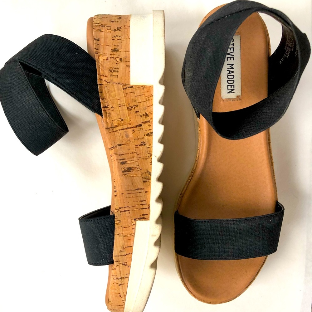 Steve Madden Bandi Elastic Cork Sandals